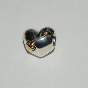Pandora Love Struck Heart 14k Arrow Charm